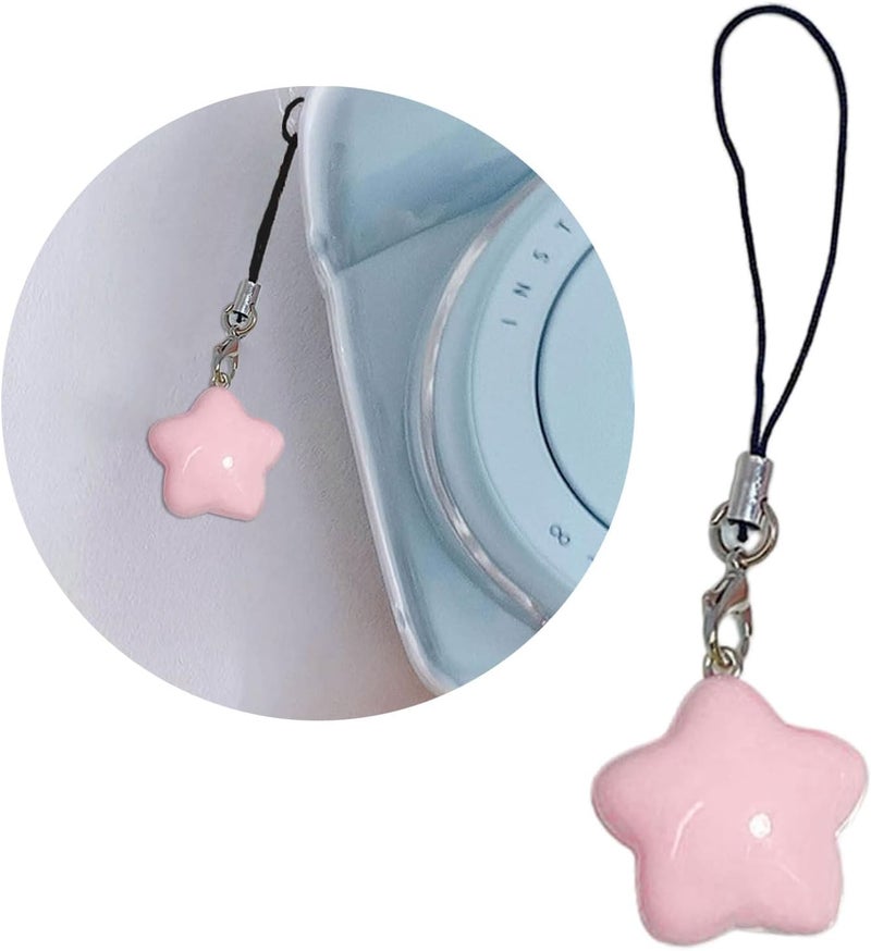 Gllehkt Fat Star Phone Chacin Phone Charm Lanyard Strap Bag Hanging Pendant Decorations Ornament Fashion Jewelry Accessory, 7x2.5cm, Yellow - Image 1